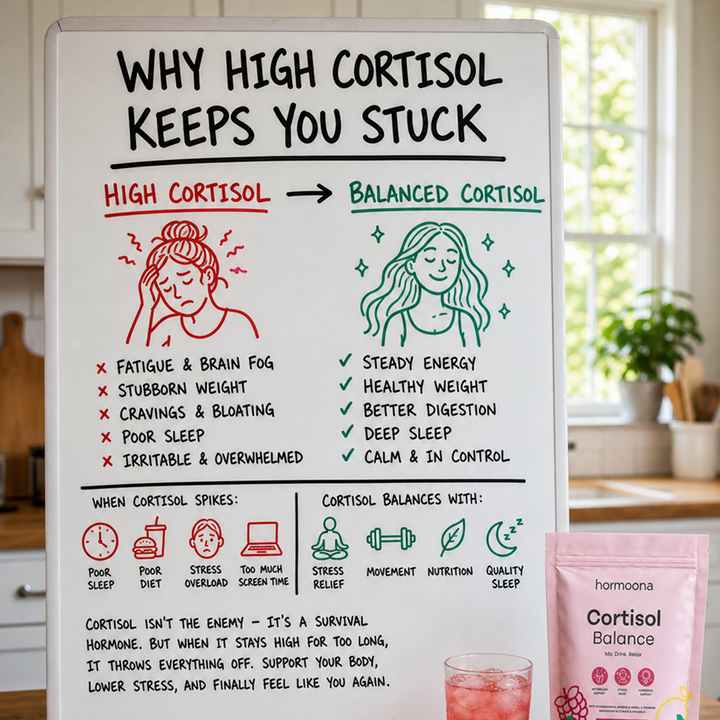 4. Cortisol affects your weight, your sleep, your skin, your mood — at the same time